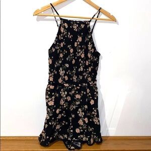 American Eagle Outfitters Black Floral Romper XS